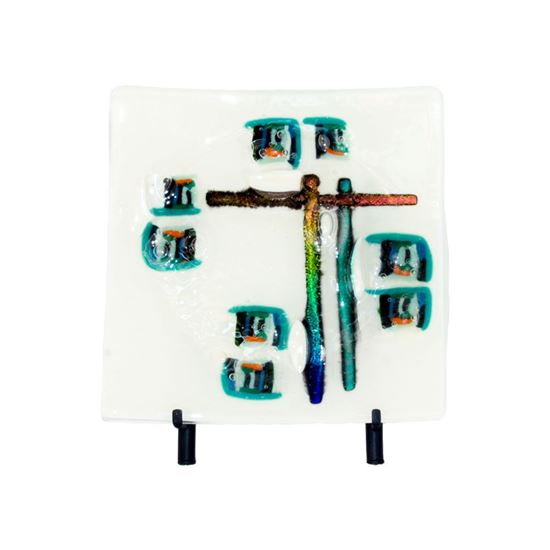 Picture of Serving Platter Dichroiac Decorated