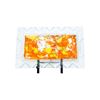 Picture of Painted Rectangular Serving Tray - Orange