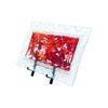 Picture of Painted Rectangular Serving Tray - Red
