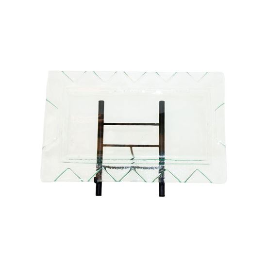 Picture of Painted Rectangular Serving Tray - Clear