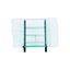 Picture of Laminated Strip glass Rectangular Serving Plater - Clear