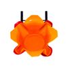 Picture of Abstract Fruit Bowl - Wavy Edges Red and Orange