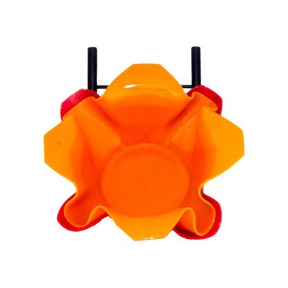 Picture of Abstract Fruit Bowl - Wavy Edges Red and Orange