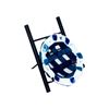 Picture of Round Lattace display bowl - Blue and White