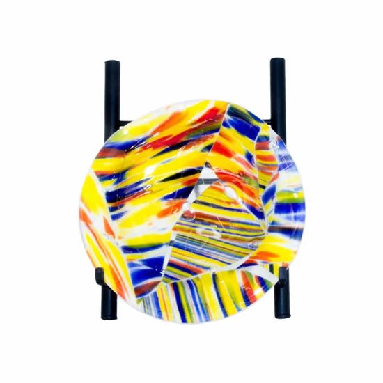 Picture of Small Display Bowl - Multi Colour - Shallow Dish