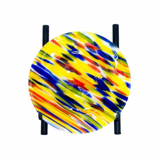 Picture of Small Display Bowl - Multi Colour - Shallow Dish