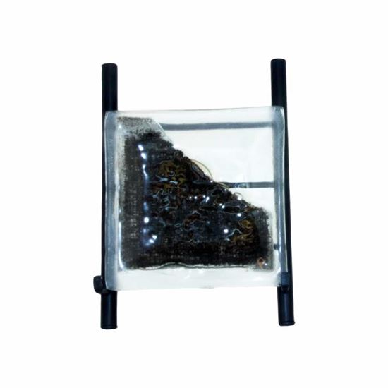 Picture of Small Square Plate - Clear with Decorative Inlay