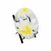 Picture of Shallow Clear Bowl with White and Yellow Floral Decal