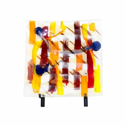Picture of Large Tapered Sqaure Serving Platter Hand Painted